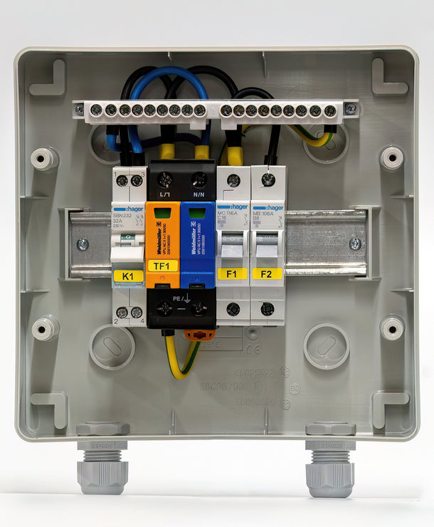 AC 1 fázisú védelmi dobozok