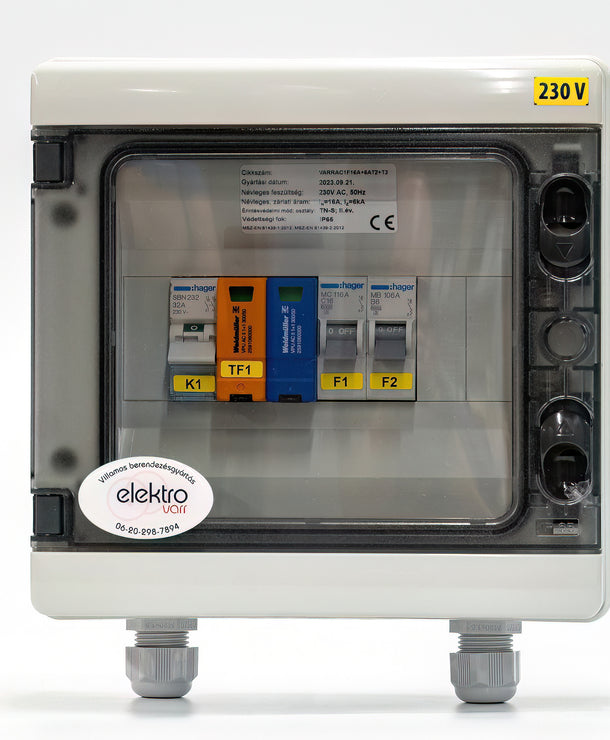 AC 1 fázisú védelmi dobozok