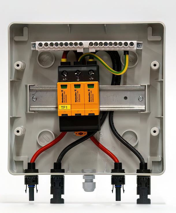 DC oldali 1 string - 1 munkapont védelmi dobozok