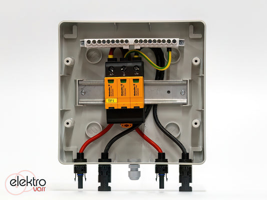 DC oldali 1 string - 1 munkapont védelmi dobozok