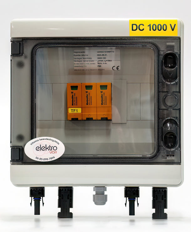 DC oldali 1 string - 1 munkapont védelmi dobozok