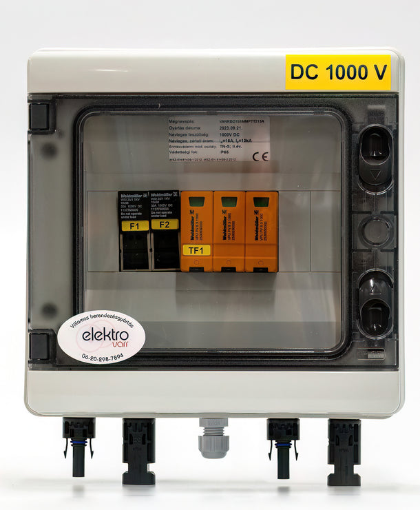 DC oldali 1 string - 1 munkapont védelmi dobozok