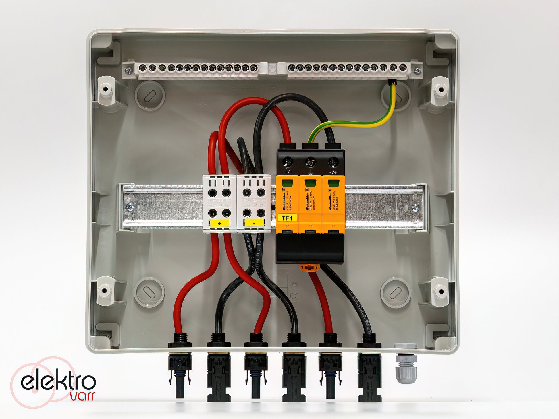 DC oldali 2 string - 1 munkapont védelmi dobozok