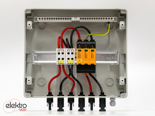 DC oldali 2 string - 1 munkapont védelmi dobozok