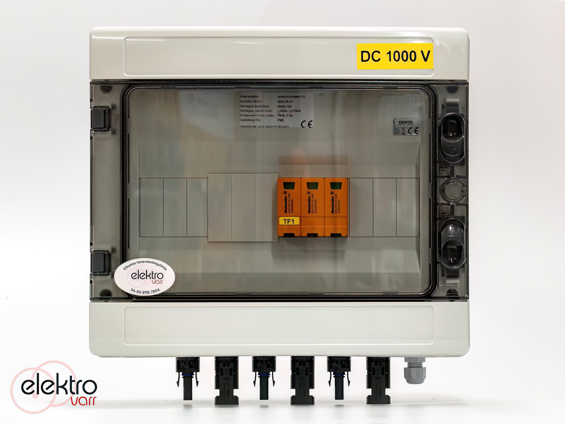 DC oldali 2 string - 1 munkapont védelmi dobozok