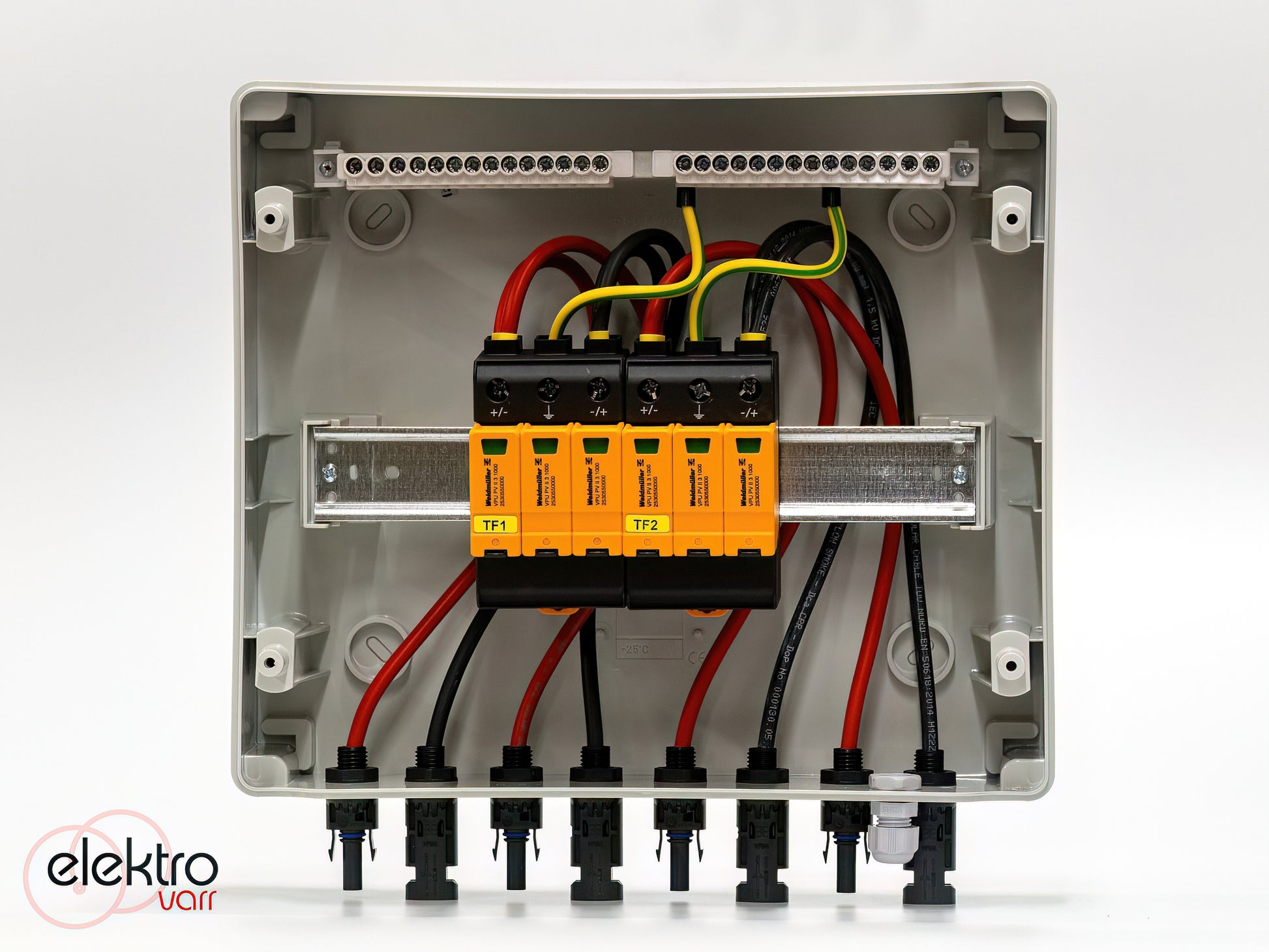 DC oldali 2 string - 2 munkapont védelmi dobozok