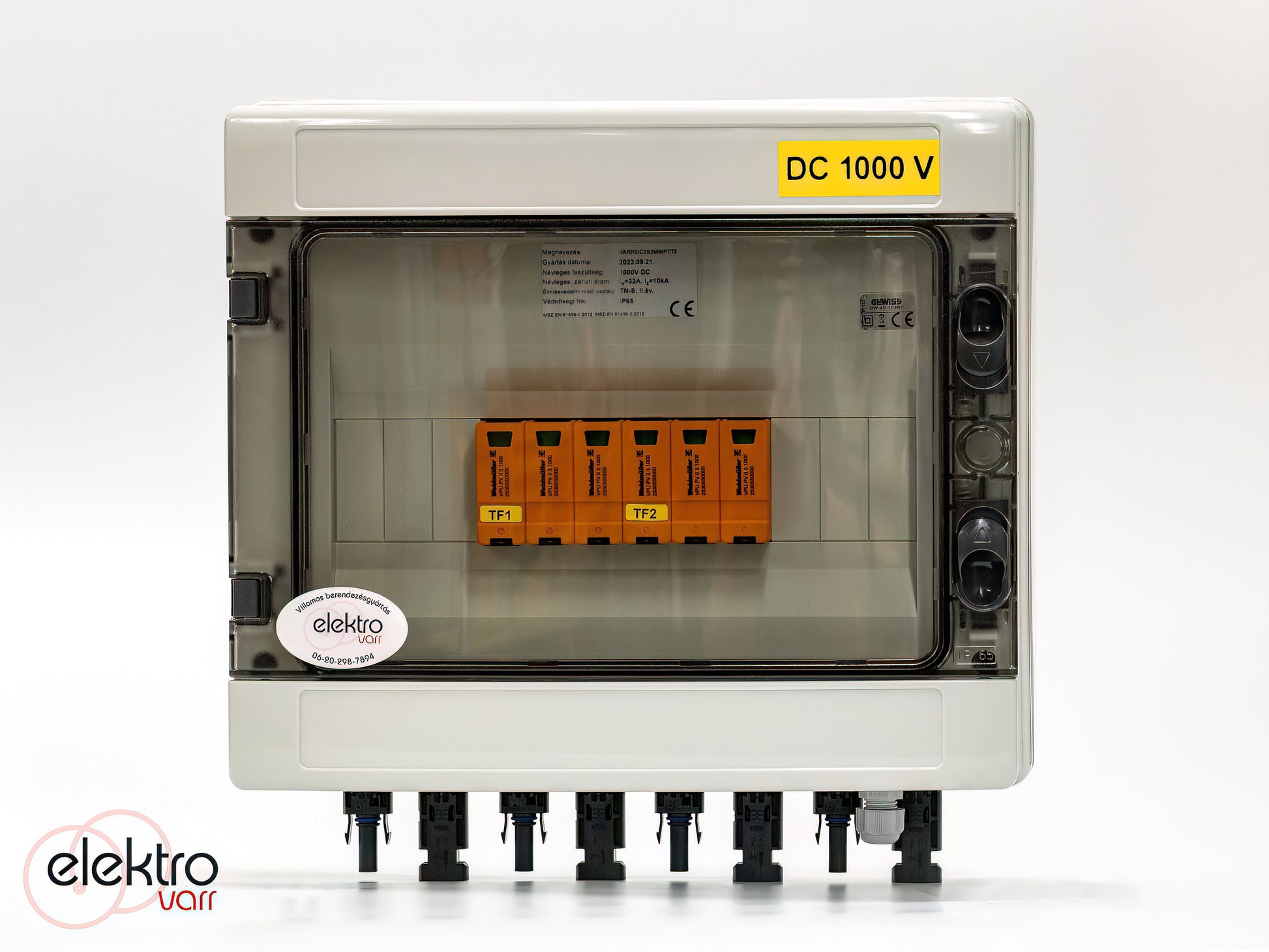 DC oldali 2 string - 2 munkapont védelmi dobozok