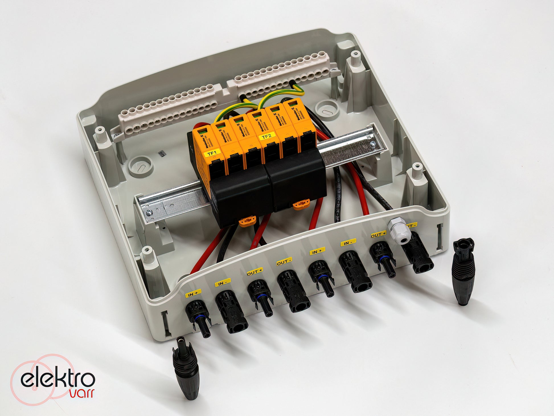 DC oldali 2 string - 2 munkapont védelmi dobozok