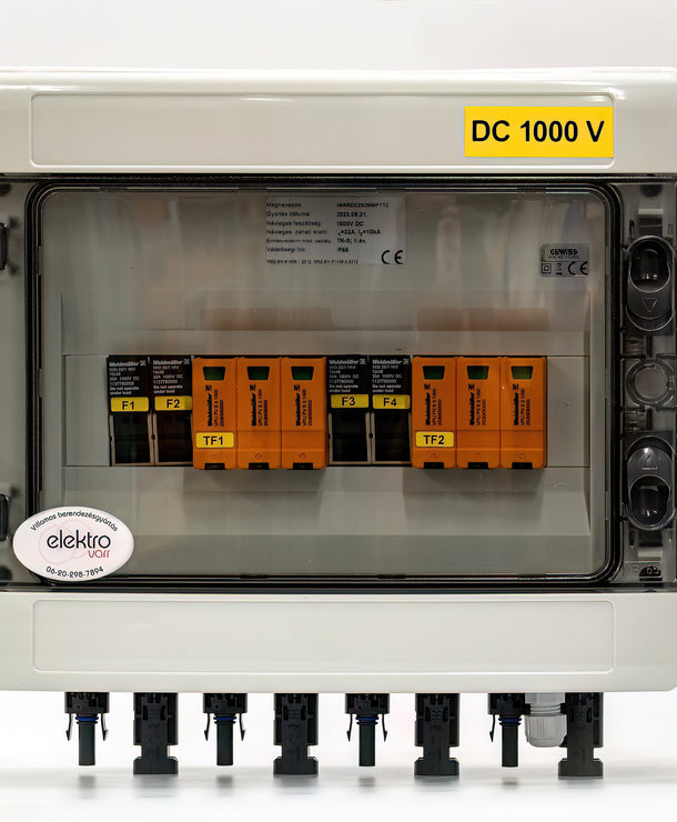 DC oldali 2 string - 2 munkapont védelmi dobozok