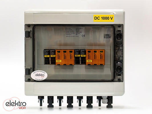 DC oldali 2 string - 2 munkapont védelmi dobozok