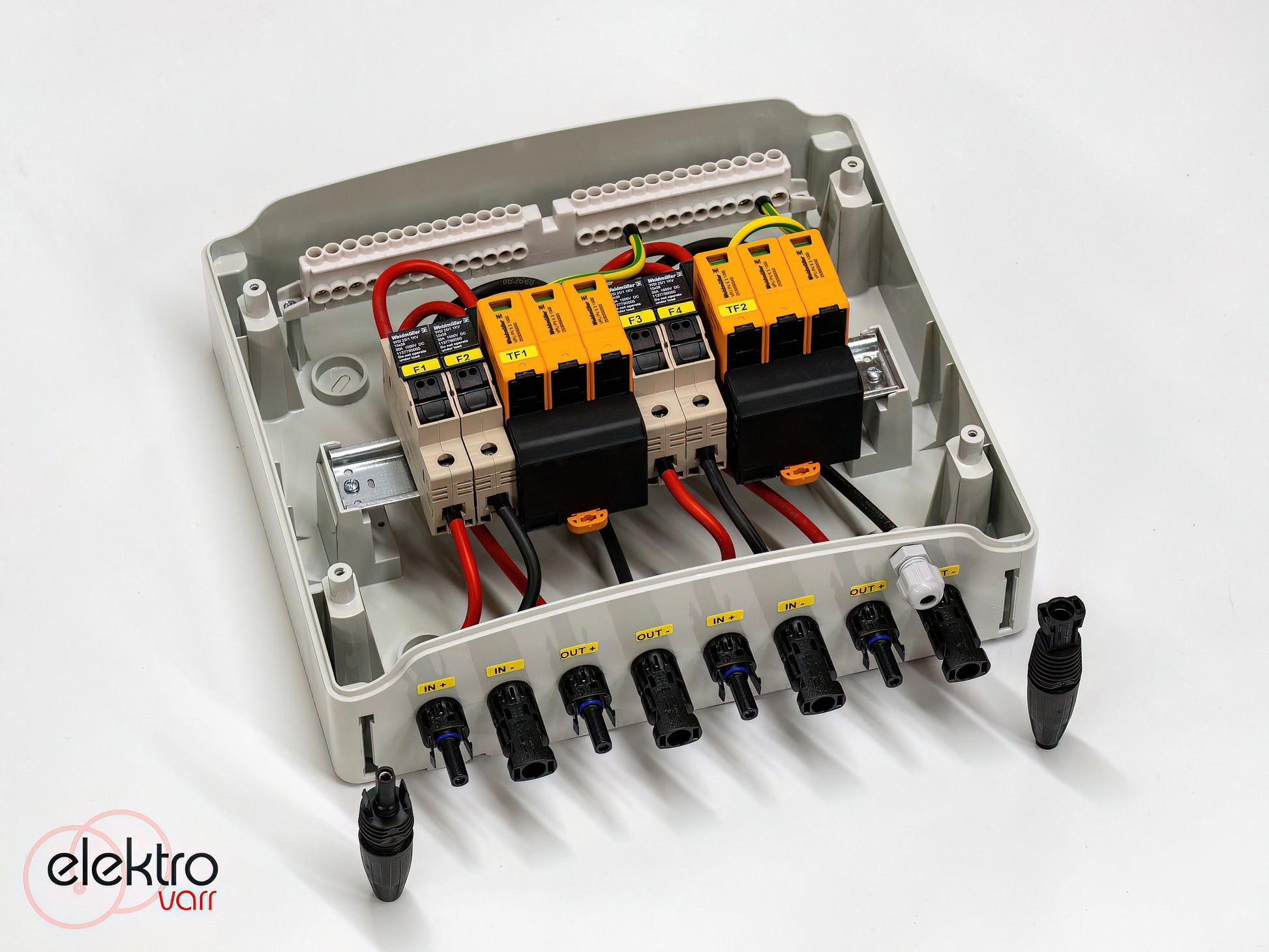 DC oldali 2 string - 2 munkapont védelmi dobozok